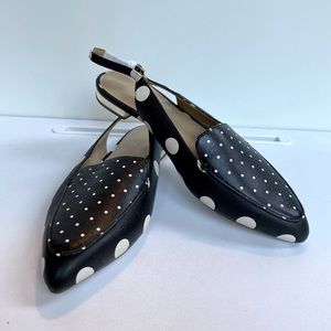 Polka Dot Slingbacks - Talbots - Women's Size 8 LIKE NEW